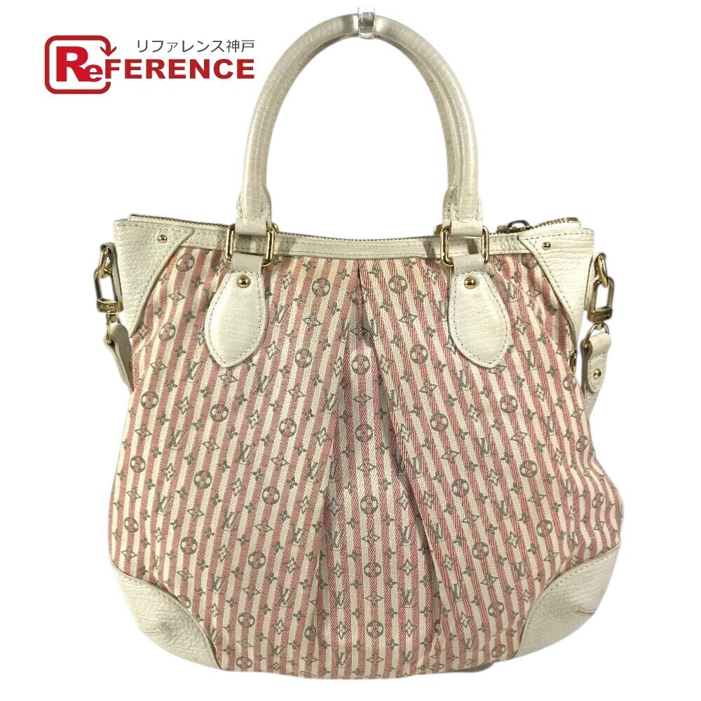 LOUIS VUITTON Monogram Croisette Marina Shoulder Bag Handbag Canvas Pink